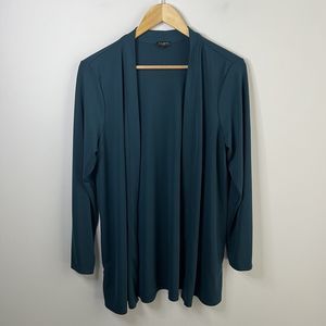 Teal Open-Front Cardigan